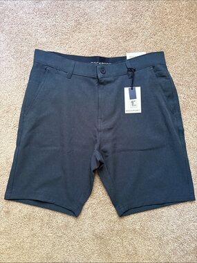Rockport Men's Navy Flat Front Tech Short